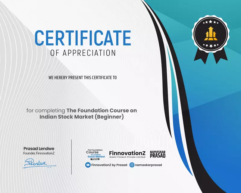 Finnovationz certificate
